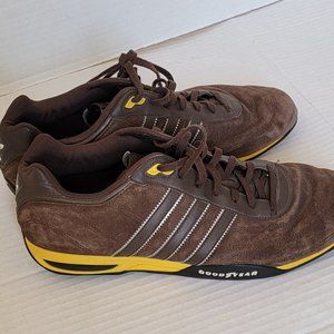 Team Adidas Soft Gel Good Year Brown Suede Leather Lace Up Mens Shoes 11